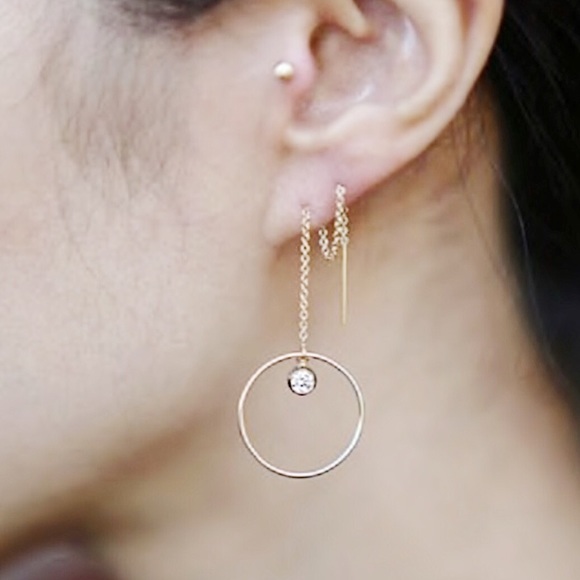 Double Threader Drop Earrings - Picture 5 of 5